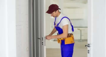 Inspector checking pipes