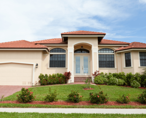 Newly built home in Florida